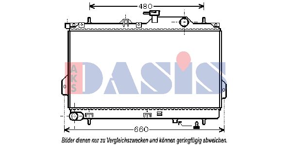 AKS DASIS Radiators, Motora dzesēšanas sistēma 560017N